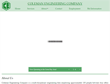 Tablet Screenshot of coleman-engineering.com